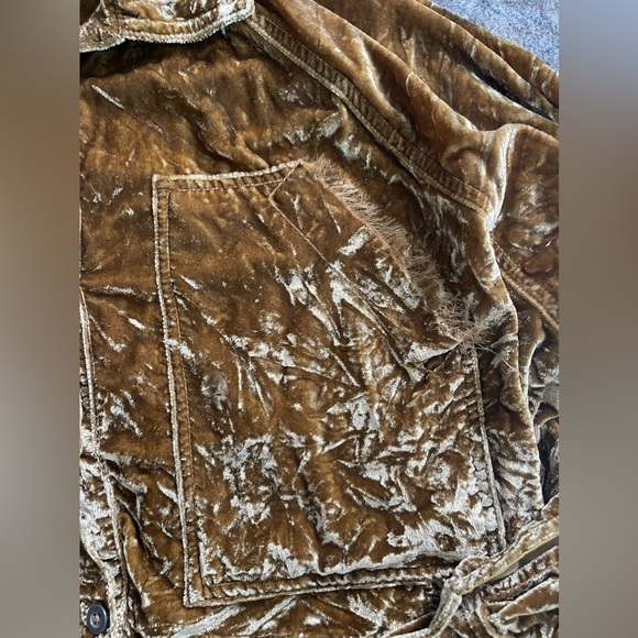 Free People night skies velvet blouse - Picture 7 of 14